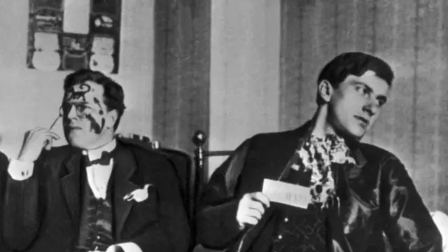 Давид Бурлюк и Владимир Маяковский