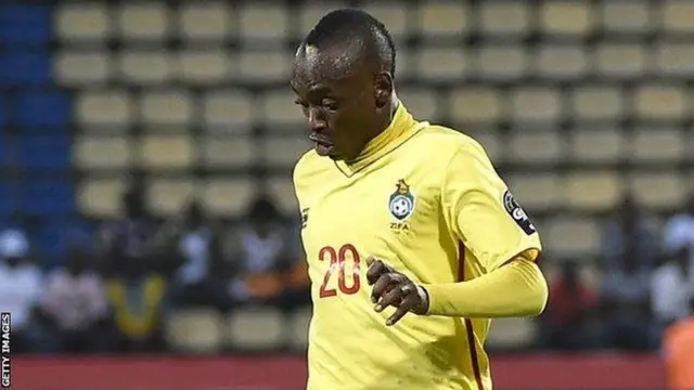 Khama Billiat ni we yinjirije igitego Zimbabwe inyuma y'iminota 22 y'urukino