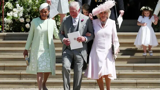 Ọkparaeze Charles, nwunye ya bụ Camilla na nne Meghan bụ Doria Ragland