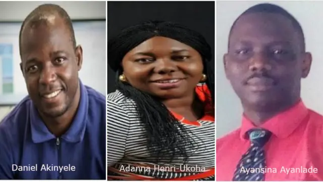 Ọmọwe Daniel Akinyẹle, Adanna Henri-Ukoha ati Ayansina Ayanlade