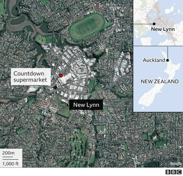 হামলার স্থানের মানচিত্র