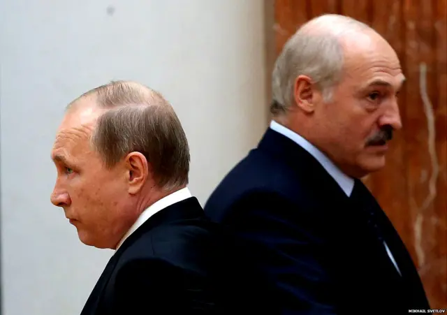 व्लादीमिर पुतिन और लुकाशेंको