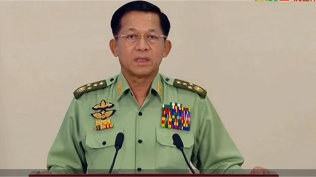 စစ်အာဏာသိမ်းမှု နဲ့ပတ်သက်ပြီး ဗိုလ်ချုပ်မှုးကြီး မင်းအောင်လှိုင်က လူထုကို ပထမဆုံးအကြိမ် မိန့်ခွန်းပြော