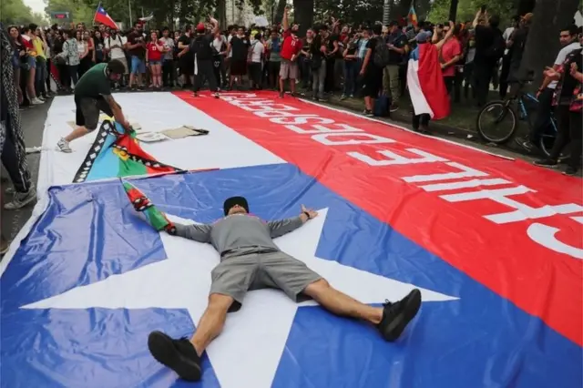 Manifestação no Chile