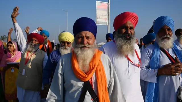Sikh pilgrims at Kartarpur