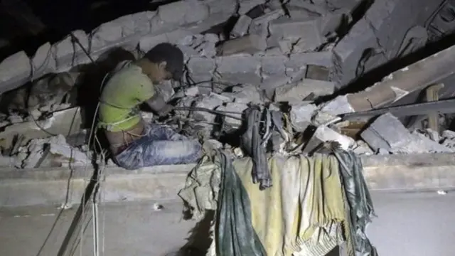 بمباران حلب