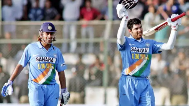 அபார ஜோடியான தோனி மற்றும் யுவராஜ்