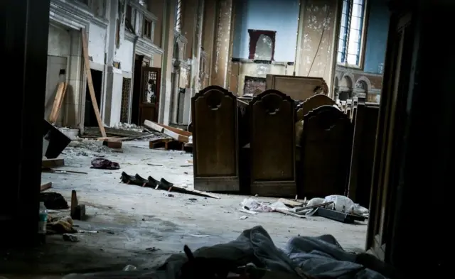 中毒者たちのたまり場となったウェストモアランド通りの教会