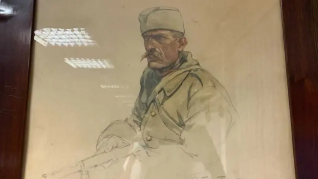 У кући је чувао портрет српског војника