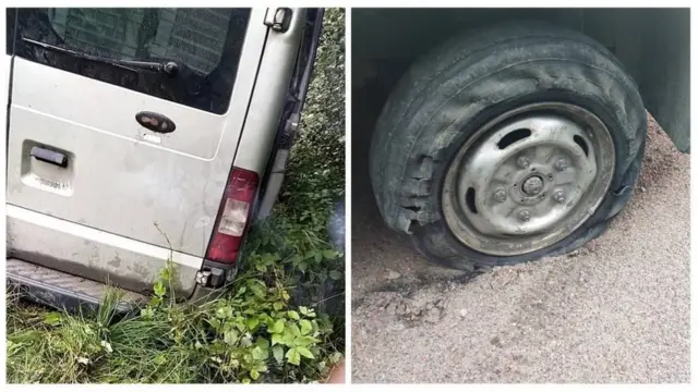 สภาพรถที่นายจ้างจัดให้แรงงานขับไปเก็บเบอร์รี่