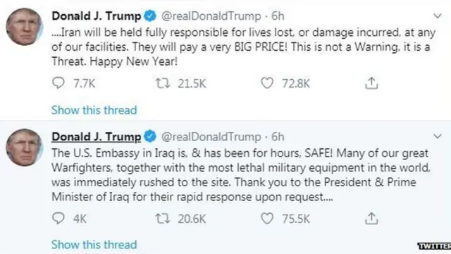 डोनाल्ड ट्रंप, ट्वीट