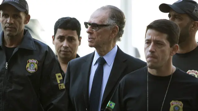 Nuzman sendo preso