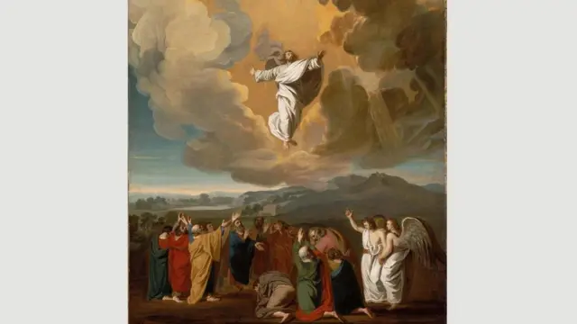 لوحة "صعود المسيح إلى السماء" التي رسمها الفنان "جون سينغلتون كوبلي" عام 1775