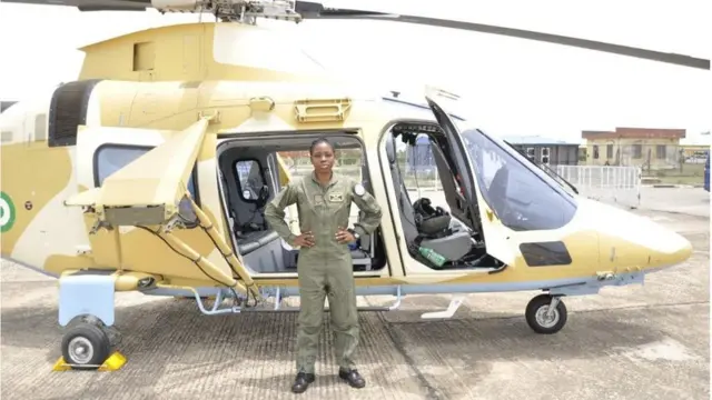 Late Arotile contribute wella to rid di North Central states of jaguda pipo as she fly several combat missions under operation GAMA AIKI in Minna, Niger State.