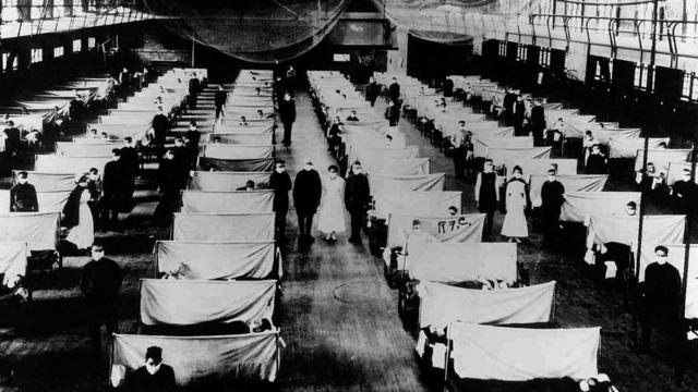 西班牙流感大流行期间的临时医院