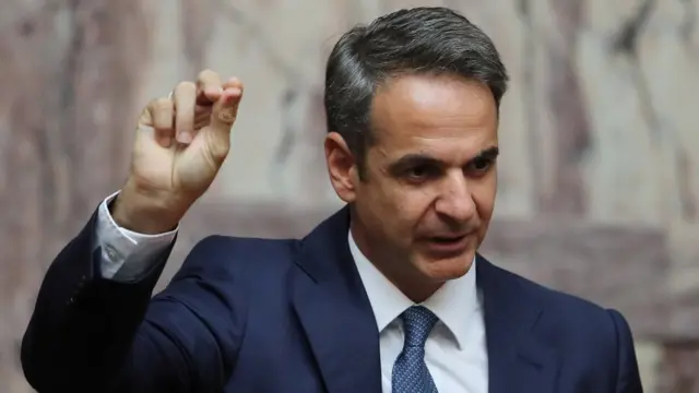 Le Premier ministre grec Kyriakos Mitsotakis