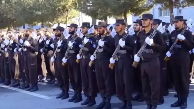 تصویری از مراسم فراغت محصلان آکادمی پولیس طالبان در کابل