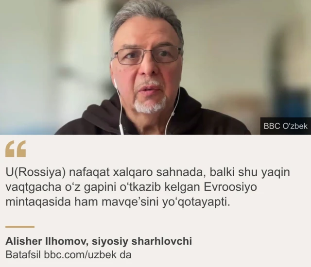 Alisher Ilhomovdan iqtibos