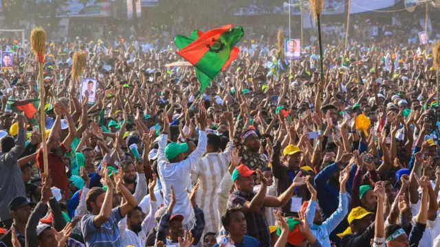 সিলেটে বিএনপির সমাবেশে নেতাকর্মীরা