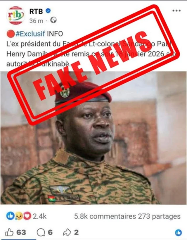 La RTB dément formellement avoir diffusé une telle information.