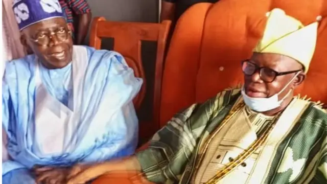 Tinubu ati Oloye Lekan Balogun ti wọn ṣẹṣẹ yan gẹgẹ bii Olubadan tuntun