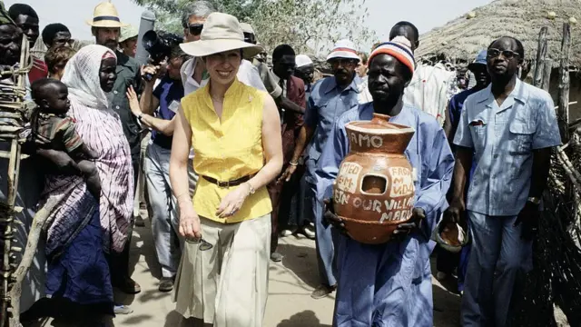 Принцесса Анна в Гамбии в 1984 году