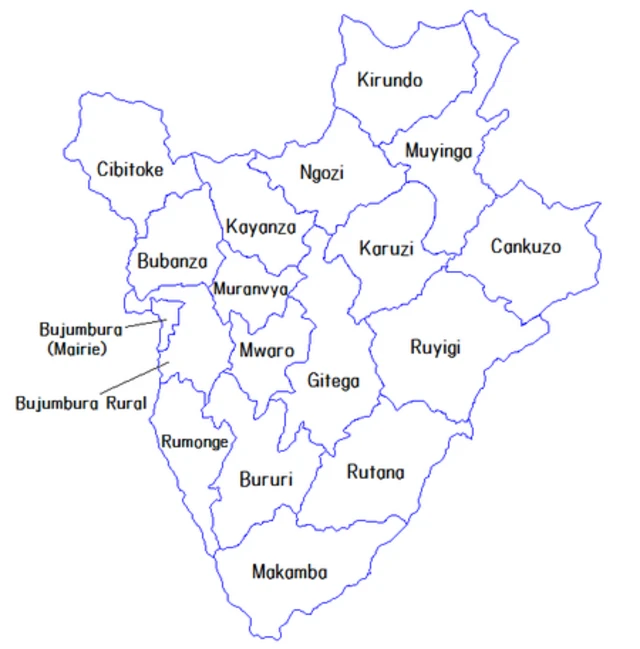 Ikarata y'intara z'Uburundi