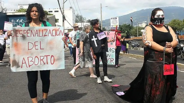 Manifestación por la despenalización del aborto