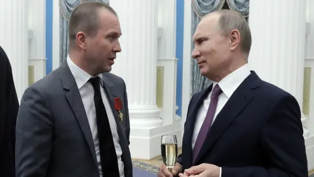 Евгений Миронов и владимир Путин