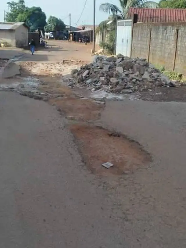 Le quartier cosa dans la commune de Ratoma Conakry