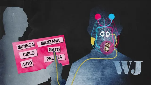 WJ señalando la palabra "gato"