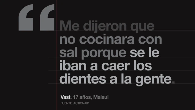 "Me dijeron que no cocinara con sal porque se le iban a caer los dientes a la gente".