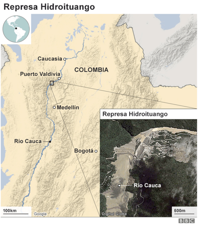 mapa de rio cauca