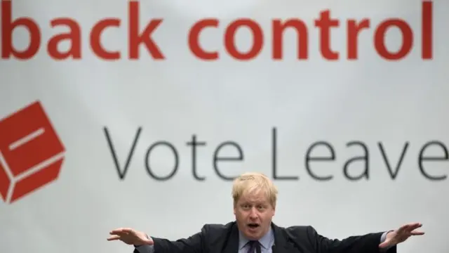 Boris Johnson tại event của Vote Leave