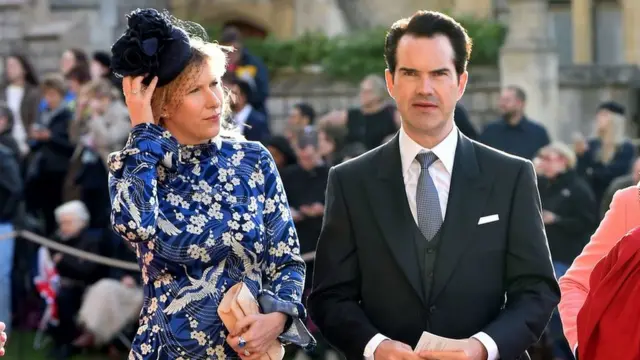 Комик Джимми Карр и редактор телеканала Channel 5 Кэролин Коппинг