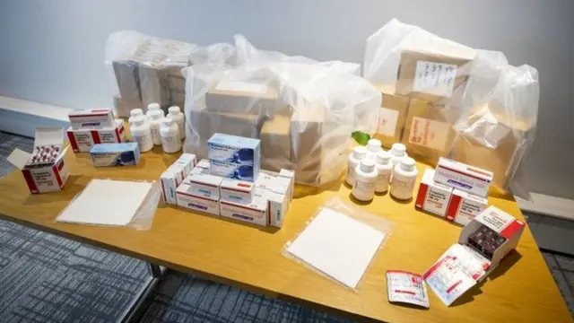 Medicamentos incautados en la Operación Pangea