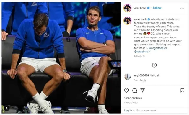 కోహ్లీ ఇన్‌స్టా పోస్ట్