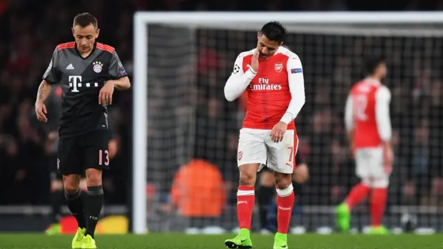 الأرسنال عانى هزيمة ثقيلة امام بايرن
