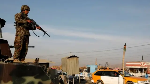 अफ़ग़ान सेना के एक सैनिक