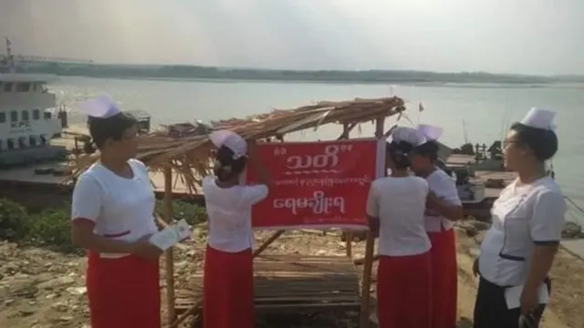 အပူချိန်အမြင့်ဆုံးဖြစ်နေတဲ့ ချောက်မြို့မှာ နေ့လယ်ဘက်ရေမချိုးကြဖို့ သတိပေးထား
