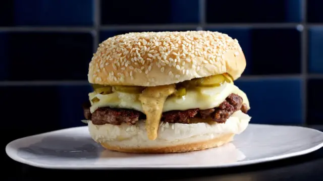 Hamburguesa con queso.