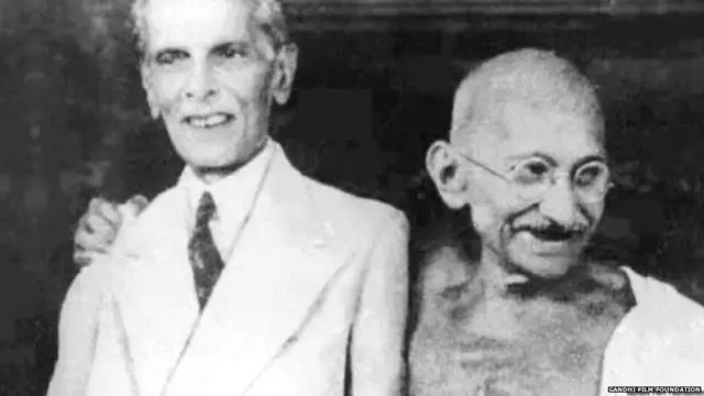 Gandhi with Muhammad Ali Jinnah