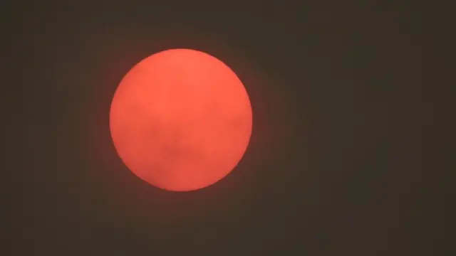 Red sun