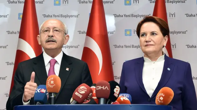 Kılıçdaroğlu ve Akşener, Ankara'da basın açıklaması yaptı.