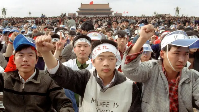 Beijing, Tiananmen, protest