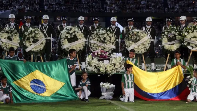 Homenaje al Chapecoense en Colombia