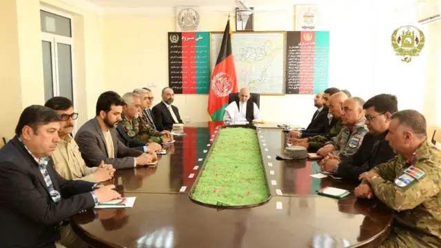 نشست اظطرار در مرکز پایگاه نظامی شاهین در بلخ