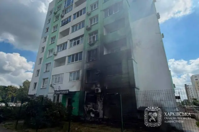 Будинок після удару безпілотника