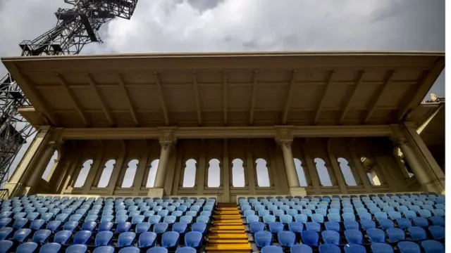 Stade d'Alexandrie, deuxième ville d'Egypte, hôte de la Can 2019.