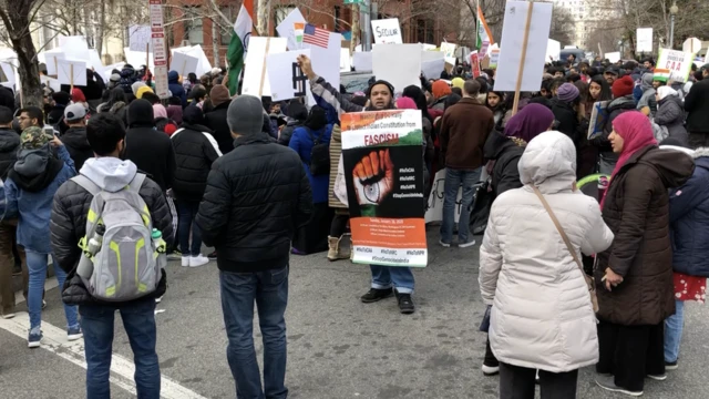 अमरीका में हुए विरोध प्रदर्शन